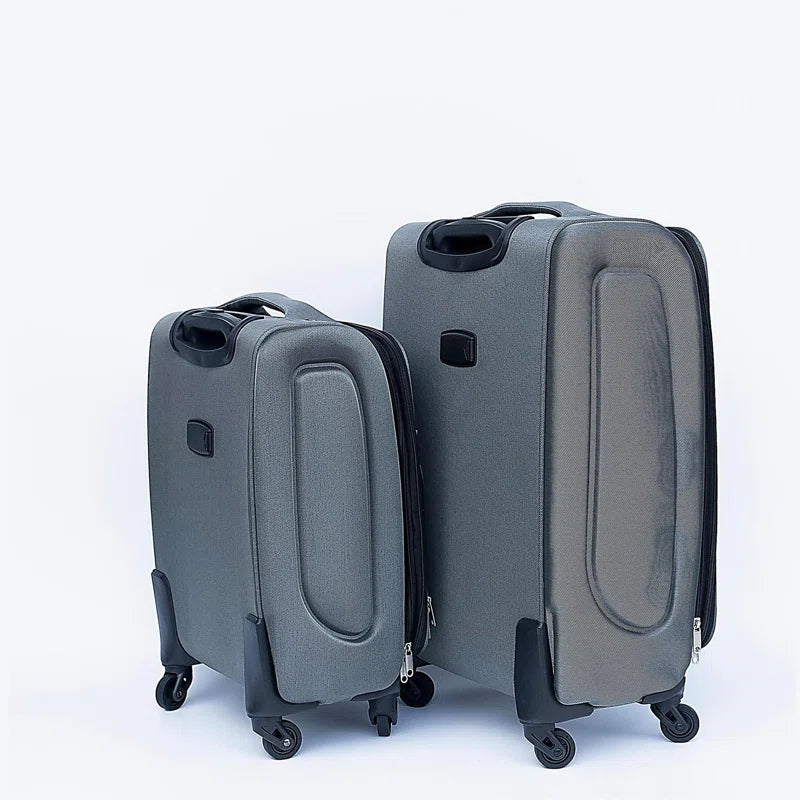 (20+24) Two-piece suitcase suitcase set Oxford trolley case without password lock universal wheel