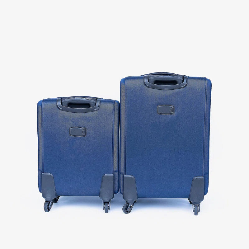 (20+24) Two-piece suitcase suitcase set Oxford trolley case without password lock universal wheel