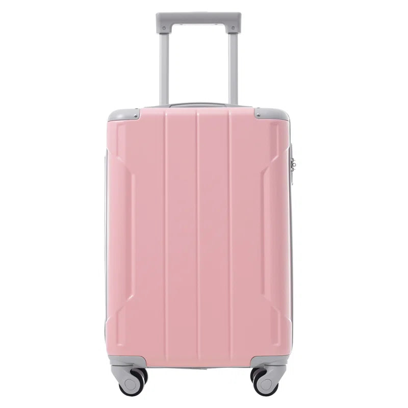 20 Inch 3-piece Carry On Luggage Set With Spinner Wheels, Lightweight Abs Hardshell Suitcase With Tsa Lock For Weekend Getaways & Business Travel