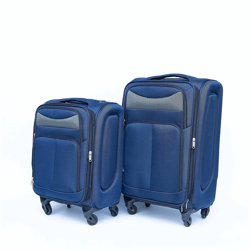 (20+24) Two-piece suitcase suitcase set Oxford trolley case without password lock universal wheel