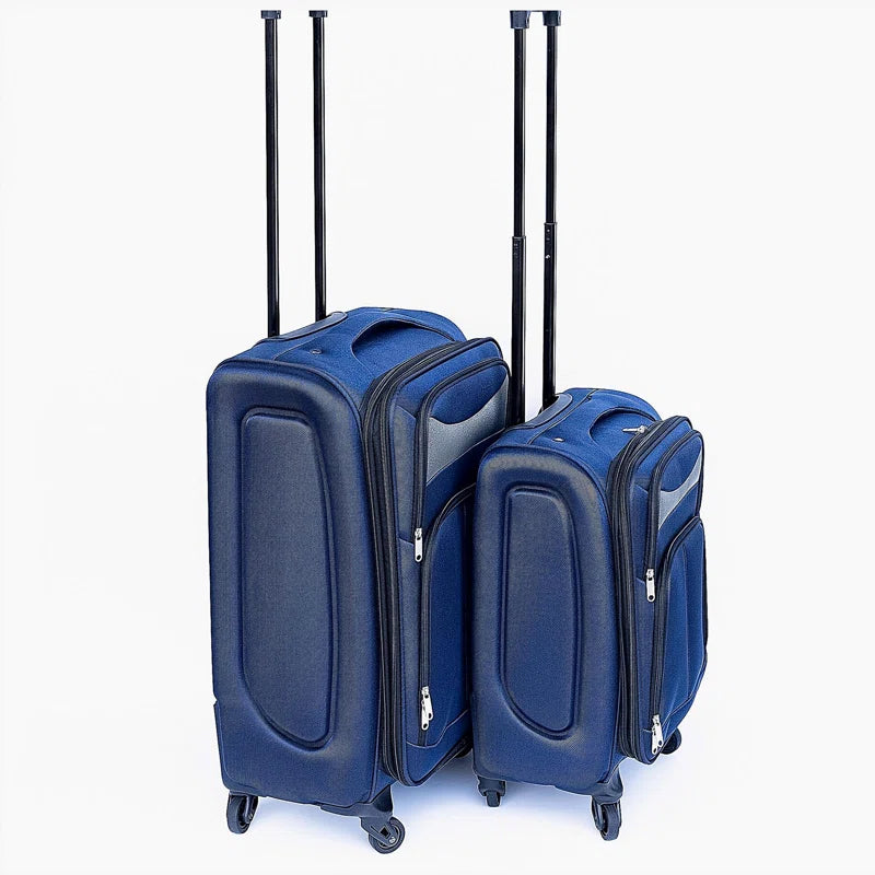 (20+24) Two-piece suitcase suitcase set Oxford trolley case without password lock universal wheel