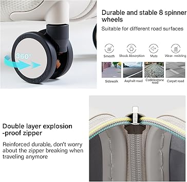 24 Inch Expandable Checked Luggage Lightweight PC Hard Case luggage Suitcases