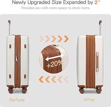 Lightweight 24 Inch Expandable Luggage